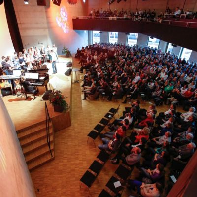 Auditorium Diplomfeier im gate27 in Winterthur